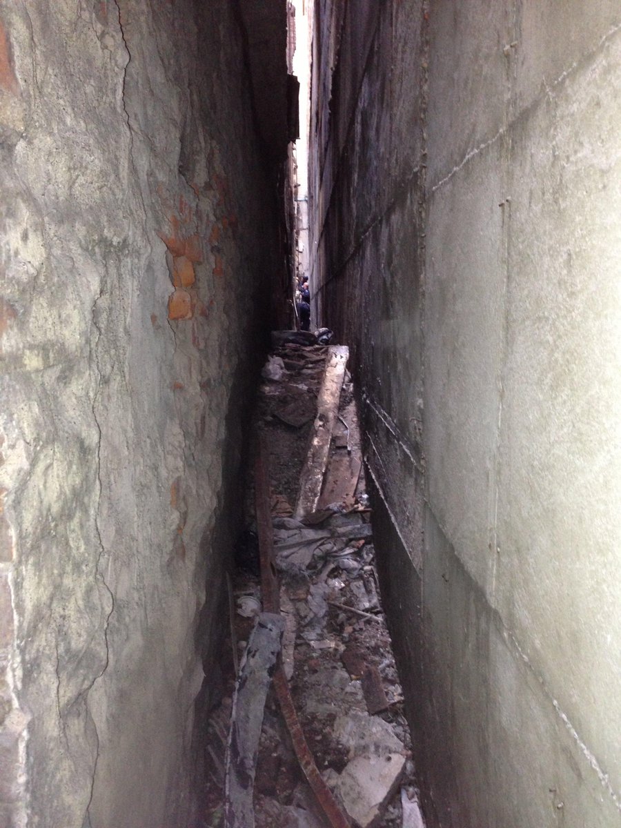 TheOlChippy's tweet photo. In April 2013, more than 11 years after September 11th, a piece of a Boeing 767 was found in a tightly wedged, 18-inch alleyway more than a quarter-mile from the twin towers. 

Investigators concluded that it did indeed come from one of those planes that struck the towers (both 767's), with probability going towards the United Airlines Flight 175.
