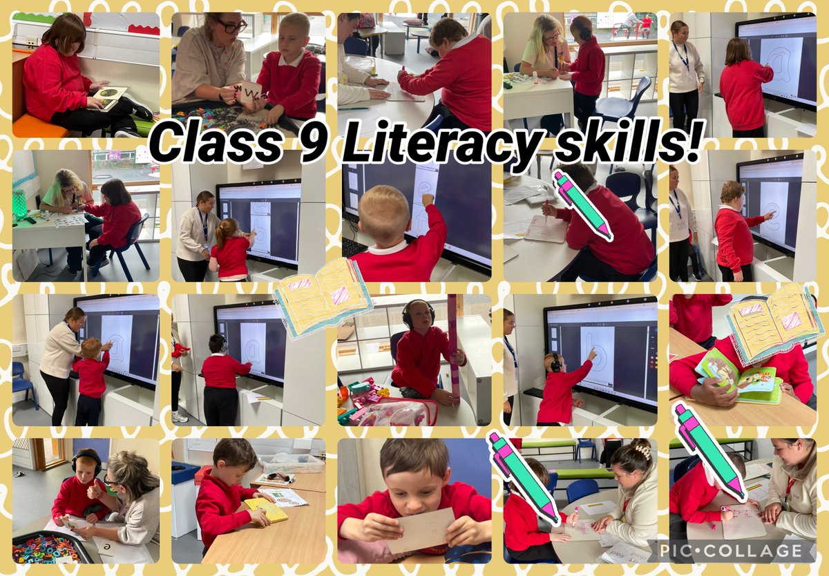 YsgolHenFelin's tweet photo. So proud of our wonderful workers in #YHFClass9! 🌟📚 We’ve been busy developing our literacy skills through reading, writing, mark making and phonics recognition. ✏️🔤 Amazing effort from everyone – da iawn, Class 9! 💚👏 #YHFLLC https://t.co/25sygG7aA2