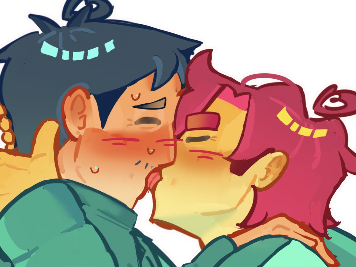 addddd_e's tweet photo. drawing that ai slop of inhun kissing so you dont have to use it #inhun #squidgame https://t.co/VSsbysyXzO