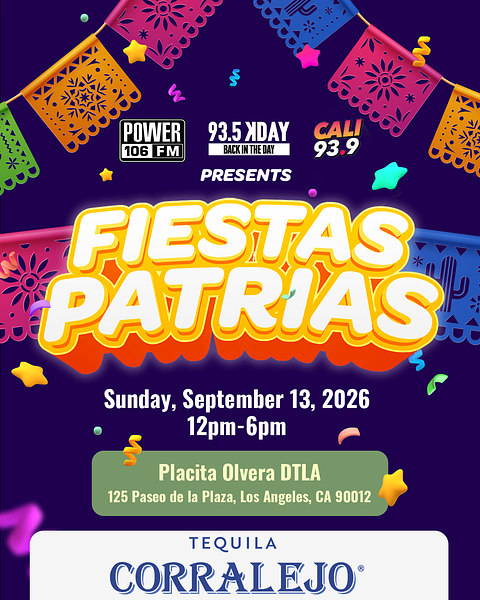 935KDAY's tweet photo. Celebrate Mexico's Independence with us and come out to Fiestas Patrias 9/13 at Placita Olivera! @Corralejo_USA https://t.co/KV6GSNZPZ0