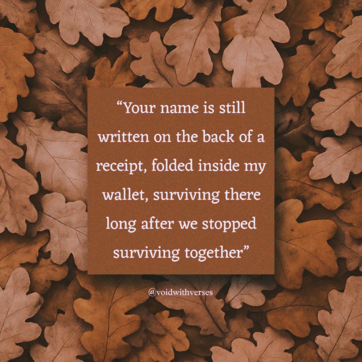 voidwithverses's tweet photo. I don't say i miss you anymore. https://t.co/UlQJzj5aJb