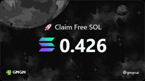 su3do_web3's tweet photo. 🎉 Free SOL to claim 🤑🤑

I've claimed a total of 0.426 SOL using #GMGN

Give it a try too 👇🏻

https://t.co/duKvvK9znh https://t.co/5ZgjyPQgLH