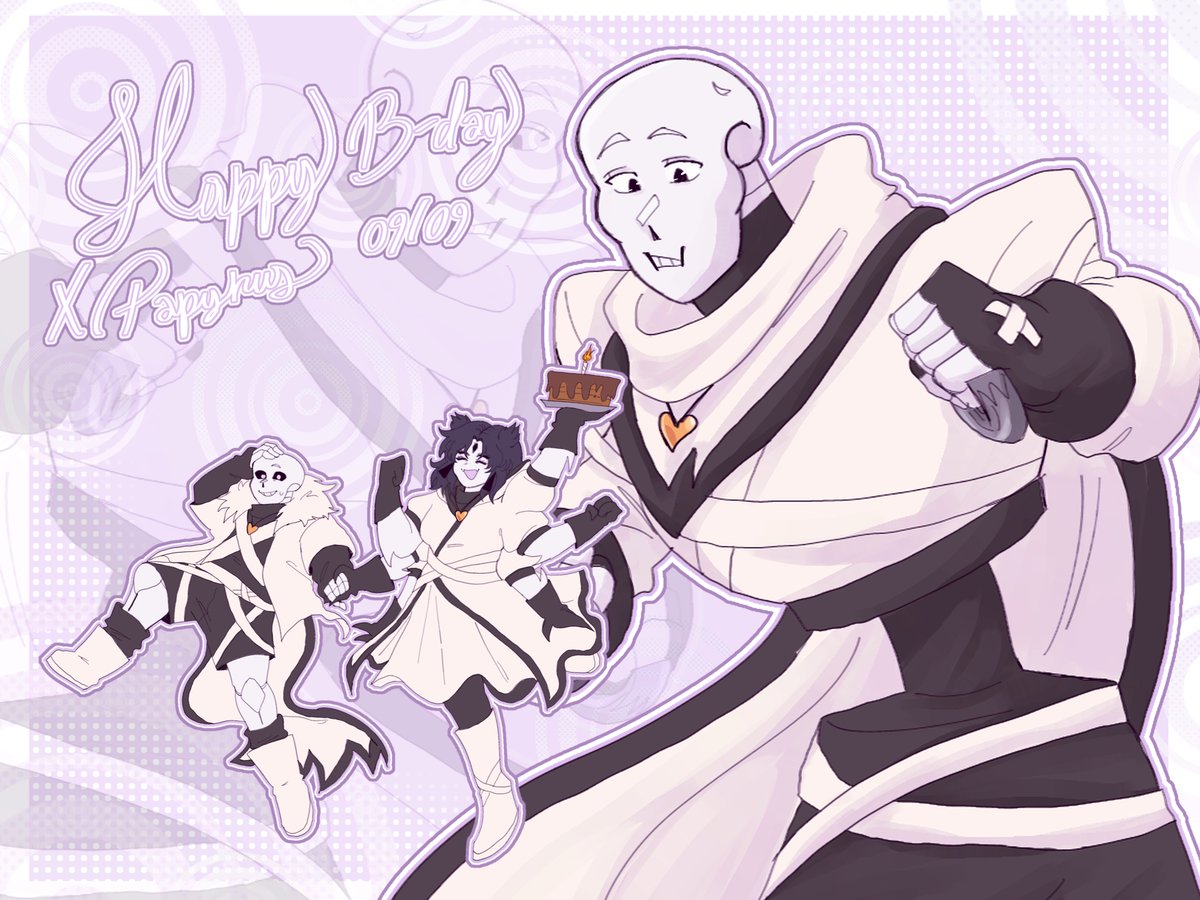 Subj3ctIV's tweet photo. ⟢ HAPPY BIRTHDAY PAPYRUS! (09/09)
 What about another carrot cake? Ahuhu!~
           ╰﹕ @DECXIT https://t.co/mbWgGzXbTw