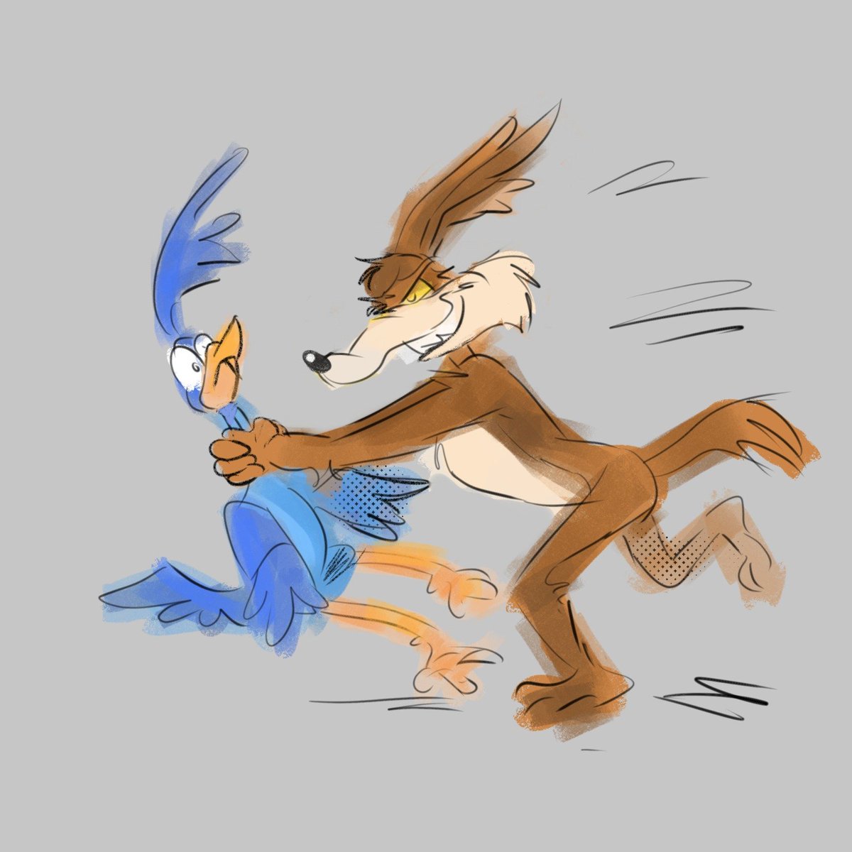Coctel_Ship's tweet photo. No lo imagino hablando así que lo hice hablar en código morse, como en la peli. #wileroad #acme #roadrunner #coyotevsacme #fanart https://t.co/edrS3tXzBQ