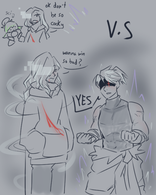 MerylinMiller04's tweet photo. GENO vs CROSS
(1/2)

|| Omg Jael Why?! I love this Cross design x'D 
#genosweep #crosssweep #utmv #sanspoll https://t.co/cWvJC801XW
