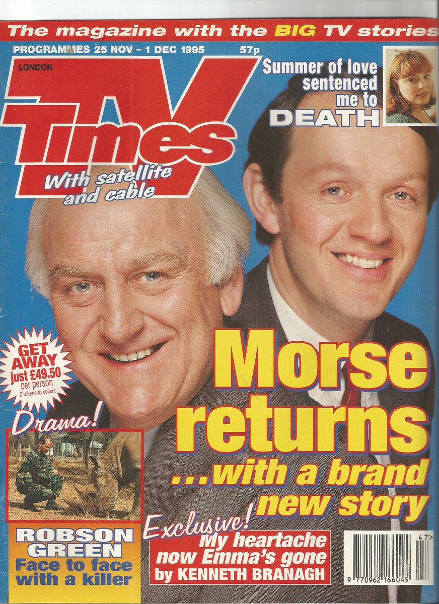 Jag248RPA's tweet photo. These are from the 1995 British TV guide, TV Times. I love the caricatures. #johnthaw #kevinwhately #inspectormorse #endeavourmorse #endeavour #tvtimes #sergeantlewis #robbielewis https://t.co/NhyF5OKeQK