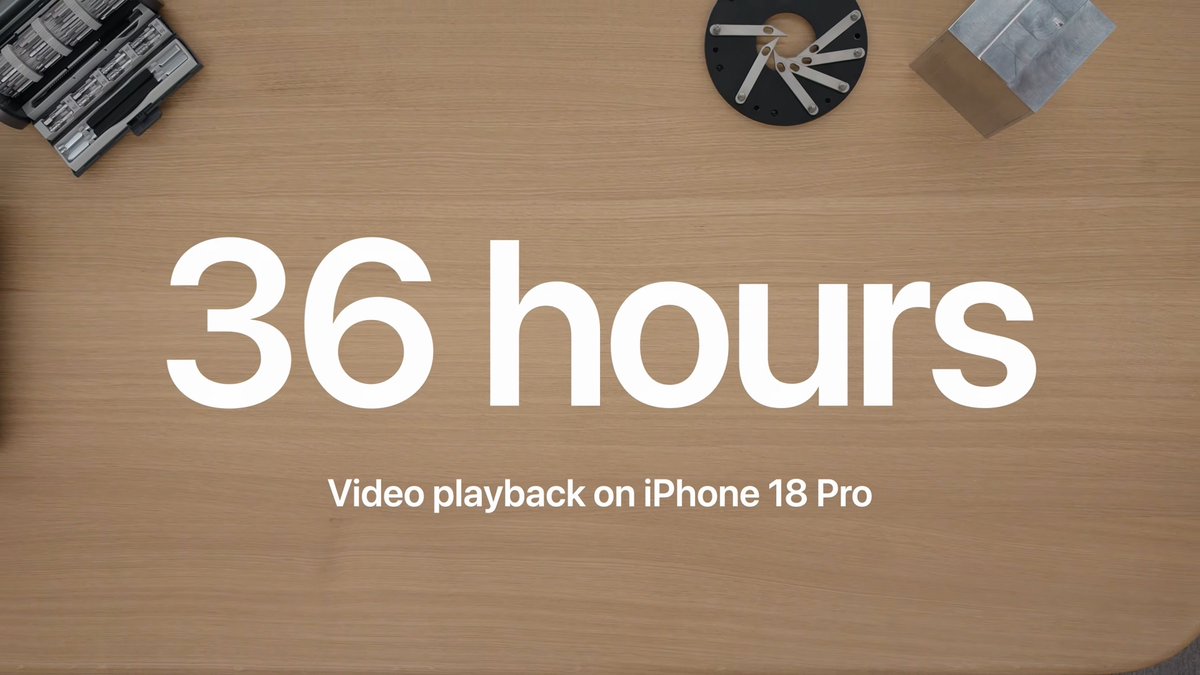 appleradartwt's tweet photo. The iPhone 18 Pro and iPhone 18 Pro Max have significantly bigger batteries #AppleEvent https://t.co/77ekv5jV2h