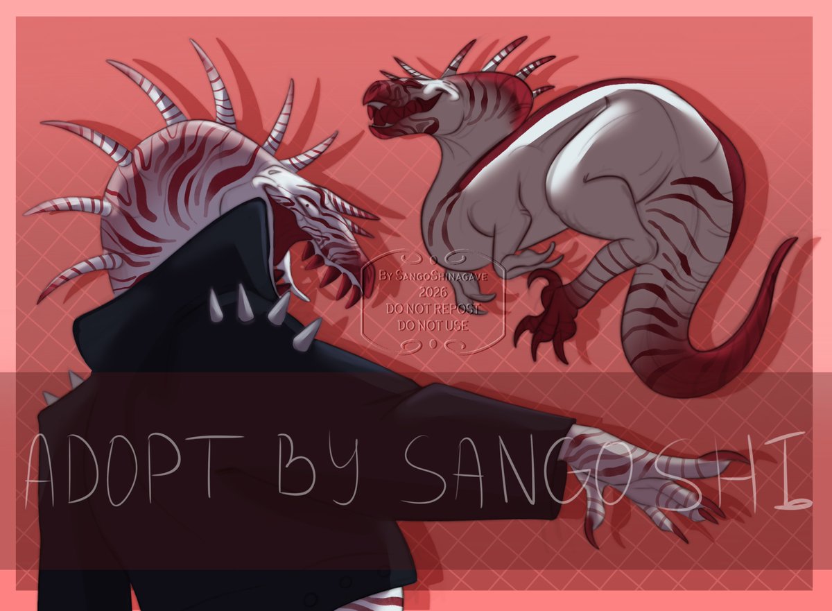 Sango_Shinagave's tweet photo. New Baby Adopt ^^

YCH Commishes: https://t.co/u25W22Qvrm

#adopts #adoptable #dinosaurs https://t.co/CTUJFumkiD