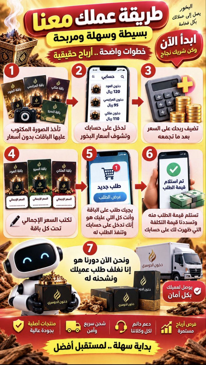 lbrahem_algarni's tweet photo. - بعد ما تسجل كبائع عندنا ، ونفعّل حسابك 

- شوف أسعار البخور إللي في الباقة 

- زيد عليه ربحك إللي تبغى وأكتبه ضمن سعر الباقة 

- الإشتراك حالياً مجاناً 

🍀🍀  تقدرون تبيعون عينات لزبائنكم قبل ما يشترون البخور 

https://t.co/qCEbfnZB56

 #النصر_ابها https://t.co/7ZK6iilKLw