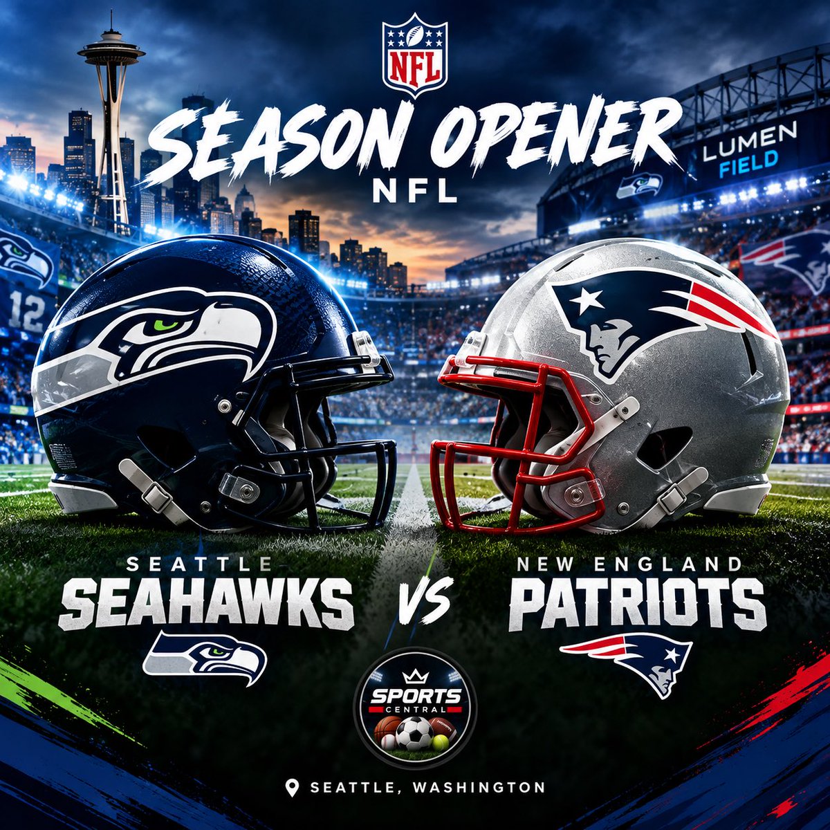_aijae's tweet photo. 🔥 NFL SEASON OPENER! 🏈

Seattle Seahawks 🆚 New England Patriots
📍 Seattle, Washington

Who are you taking tonight? 👀👇

#NFL #Seahawks #Patriots #NFLSeason #Football #SportsCentral #NFLGame #FootballTok #SportsTok #GameDay https://t.co/nZCS8sNid6