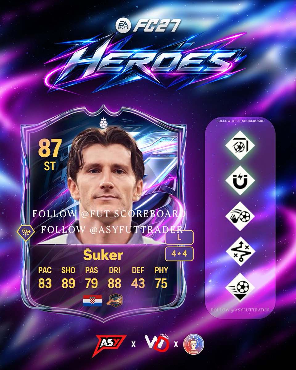 FutPoliceLeaks's tweet photo. 🚨💣 BREAKING: SUKER &amp; VERON FC 27 OFFICIAL 🔥🔥

Thoughts?????????? 👀

Next player? 👀👇 https://t.co/Pq00QtVzYD