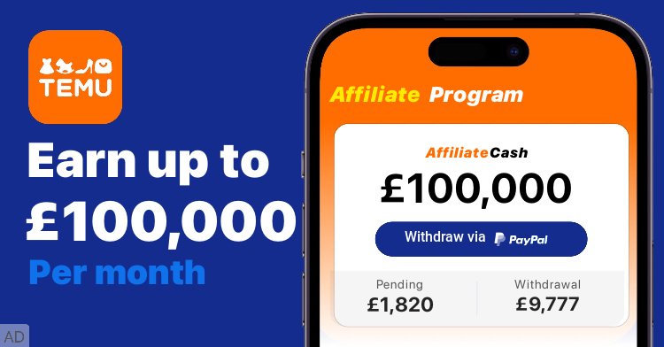 Sandra56367101's tweet photo. 🚀 Help Me Earn Instantly — Just 1 Click!
Hi! Join Temu’s affiliate program via my link—it’s free. I’ll earn up to £20, and you'll get free rewards instantly! 🎉
💡 Commission Boost: Your commission auto-upgrades to 35% after signing up!
🔗 https://t.co/oyc34DLydL
aln834716 Ad. https://t.co/AHmqcVRLUB