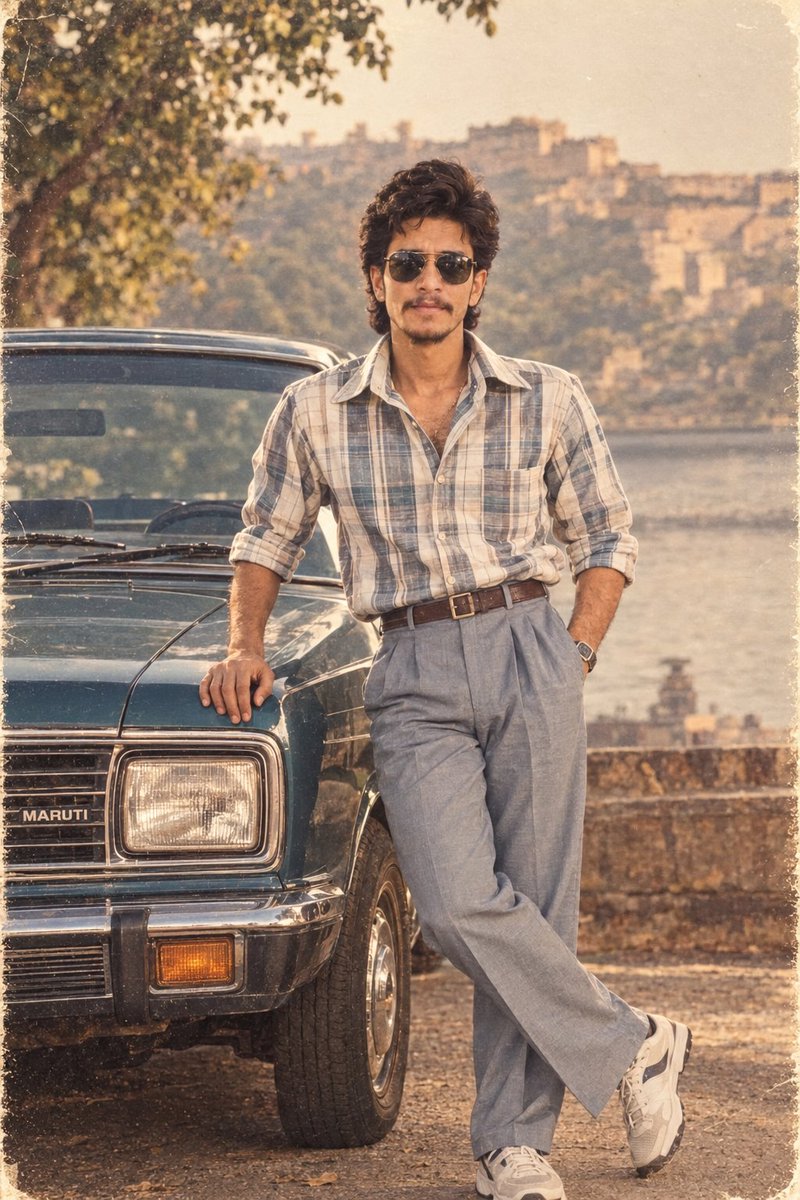 _devendrasingh_'s tweet photo. अगर ज़िंदगी एक फिल्म होती, तो ये मेरा 80s वाला सीन होता।
#ai #80trend #80svibes #RetroVibes #80sAesthetic #IndianRetro #VintageVibes https://t.co/HrdMPE1Ip8