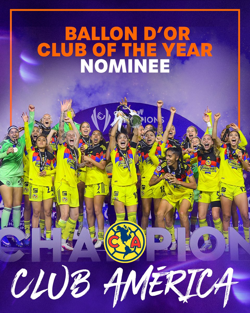 ConcacafW's tweet photo. ¡Felicidades, águilas, por su nominación a Club of the Year! https://t.co/6wX1D5R4R1