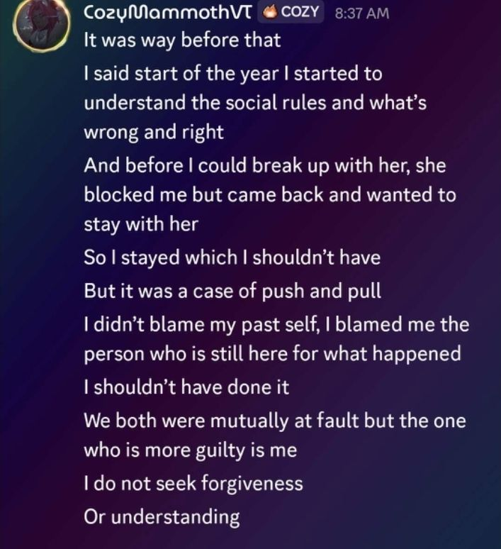 marruwuchan's tweet photo. Bro... as an adult it is your responsibility to protect the child. That's all there is to it.

I was so sick when I got sent this information because I had literally messaged them this morning to wish them well when I saw the graduation post. :/ https://t.co/gNR1CcwIzr