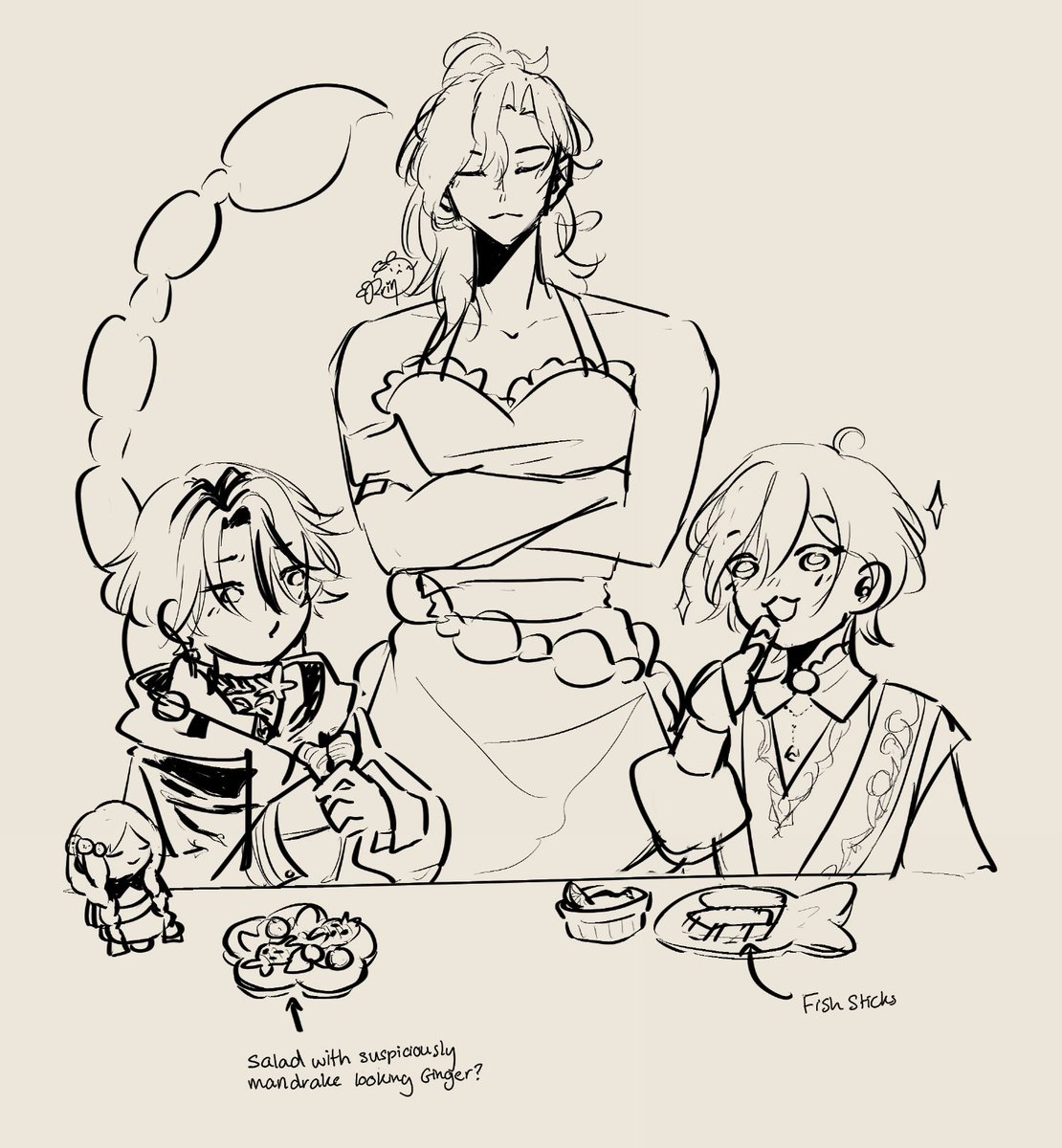 RRin__'s tweet photo. silly lil doodle based on a few tweets
guys if saeir says he's gonna eat you up...run..
#Gallarie #Canversea #FernArt https://t.co/iGpUBjcsv3