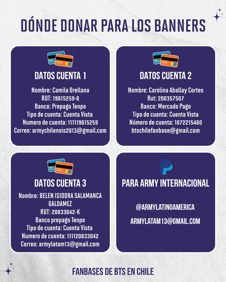 armychilensis's tweet photo. Les tenemos una gran noticia 🥳

Desde la imprenta vieron el entusiasmo de ch army y extendieron el plazo de recaudación de fondos para los banners de BTS en Chile.

📅 Plazo final:
13 de septiembre, 17hrs

💰 Cómputo actual:
$7.167.927 clp

💜 Banners por fecha:
47.786 hasta el momento

¡Tu difusión y aportes son clave!