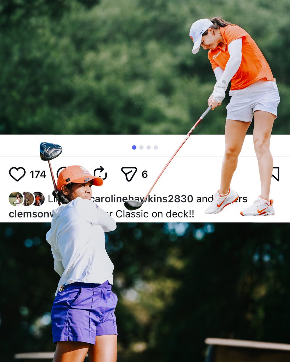ClemsonWGolf's tweet photo. Fun times at the Cougar Classic 🐅✨ https://t.co/5ggZeNXjfn