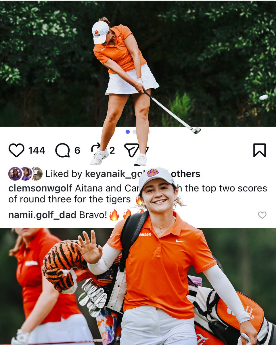 ClemsonWGolf's tweet photo. Fun times at the Cougar Classic 🐅✨ https://t.co/5ggZeNXjfn