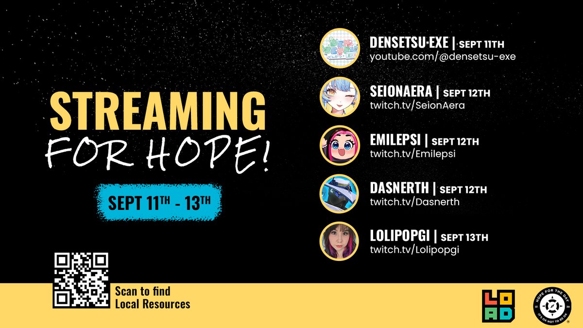 HopeForTheDay's tweet photo. It's okay to feel unsure or out of place sometimes. That doesn't mean you're doing anything wrong. It means you're trying. 

And trying is brave. 

Come join us with a series of creators #streamingforhope alongside our partners @Loadscreengg https://t.co/YkkNhF54vA