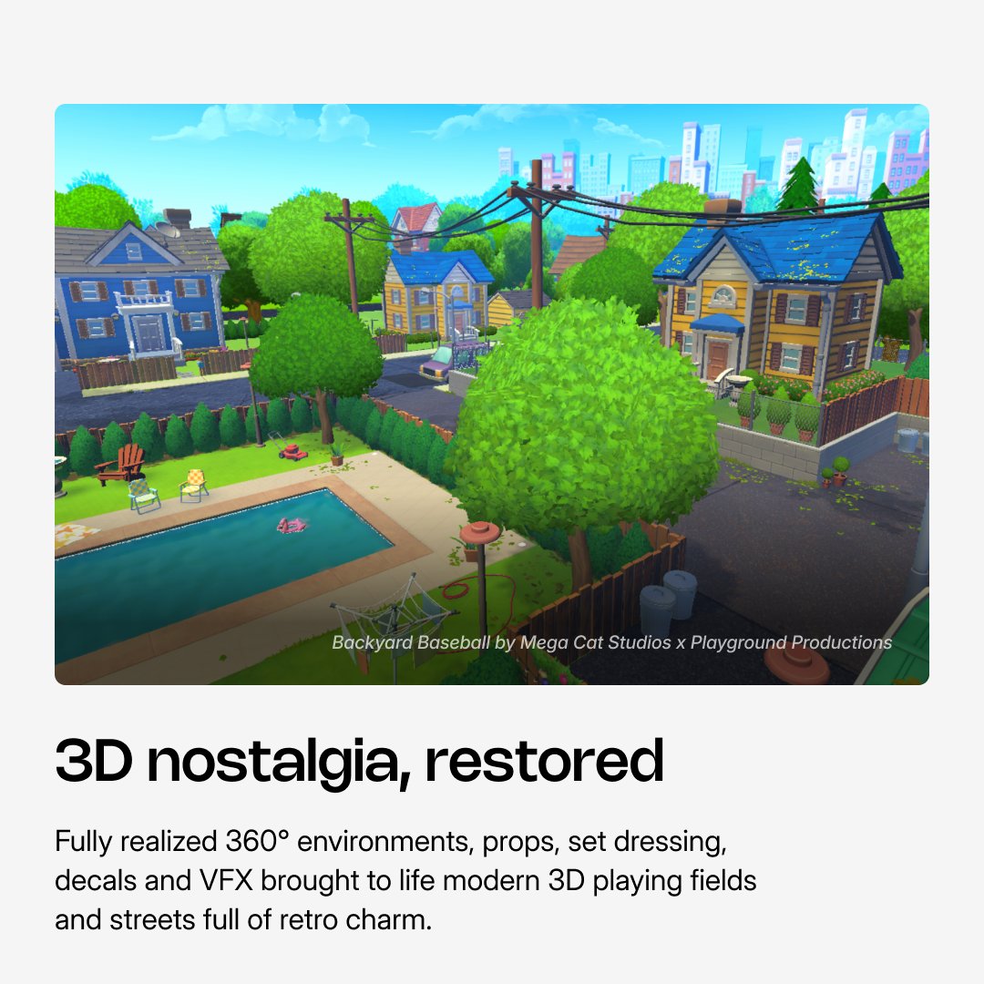 unitygames's tweet photo. How do you take a classic game and build it anew for modern devices? ⚾

@megacatstudios breaks down how they brought Backyard Baseball to life, from lean Unity architecture and event-driven input to 3D rendering at scale.

🔗 Read the full series breakdown: https://t.co/IMNmrQfFxx

#MadeWithUnity | @_BackyardSports