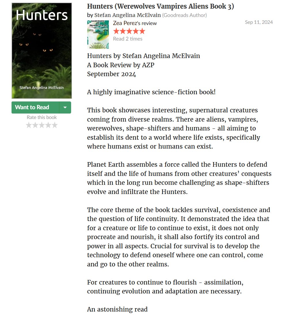 stefanangelinaM's tweet photo. @coastal_scribe #Sale is ON
#limitedtimeoffer
#Download 4 FREE thru 9/13
Adults ONLY
We’re not alone
A hive-mind on Mars
Hunters are humanity’s only line-of-defense against vampires
This story has it all #aliens #werewolves action #paranormal #scifi & erotic sex!
https://t.co/l86GJLHRuU https://t.co/JzPr93dlwM