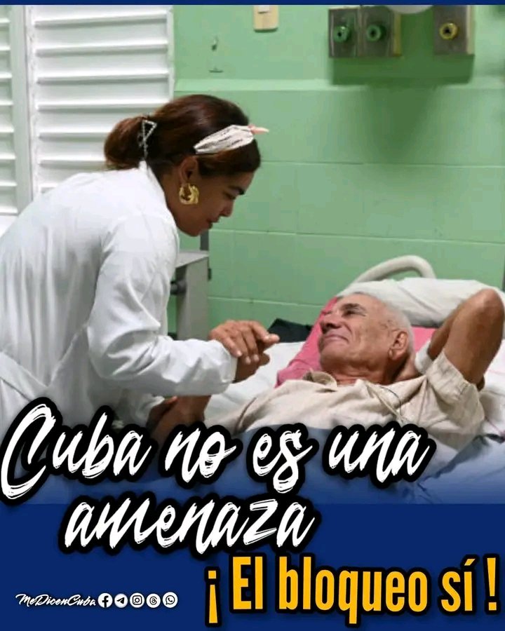 ServiMediCSS's tweet photo. #CubaNoEsUnaAmenaza , el bloqueo sí.
#SanctiSpíritusEnMarcha https://t.co/epbp9X1Nmd