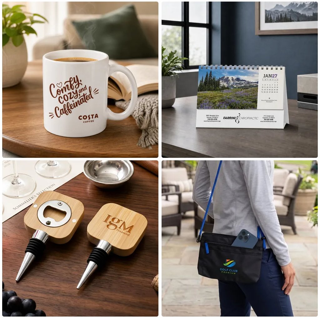 JoanneBalady's tweet photo. Consider branded merchandise for business branding, saying thanks, or awarding excellence! Don't miss this opportunity to promote your brand. https://t.co/DnLHaX4790 #CoffeeMugs #Calendars #WineAccessories #CrossbodyBags https://t.co/YGDXI9BSm1