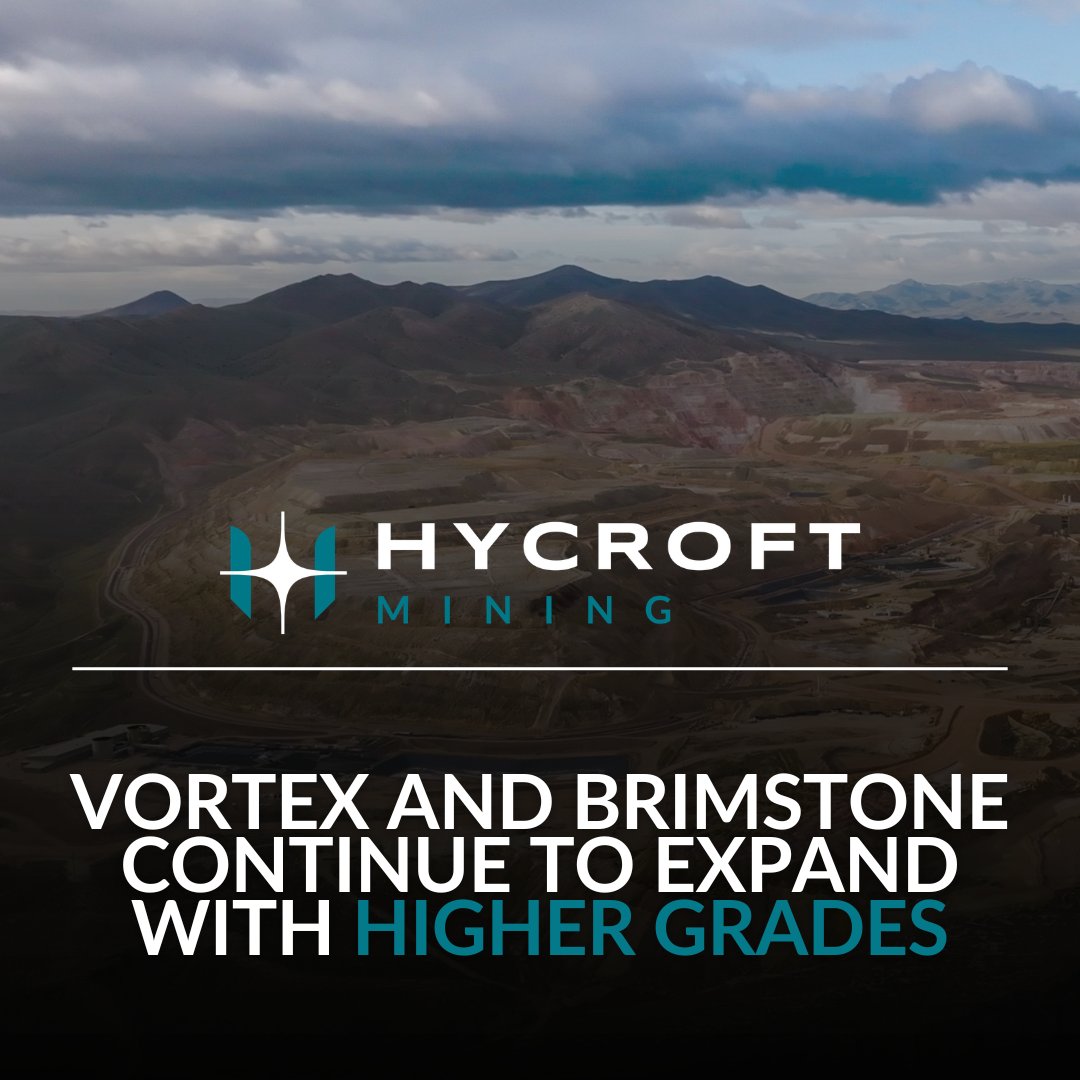 HycroftMining's tweet photo. Vortex and Brimstone Continue to Expand With Higher Grades

Read the release: https://t.co/mwXd0usatQ

$HYMC #silver #gold #mining https://t.co/lS06NXtPMR