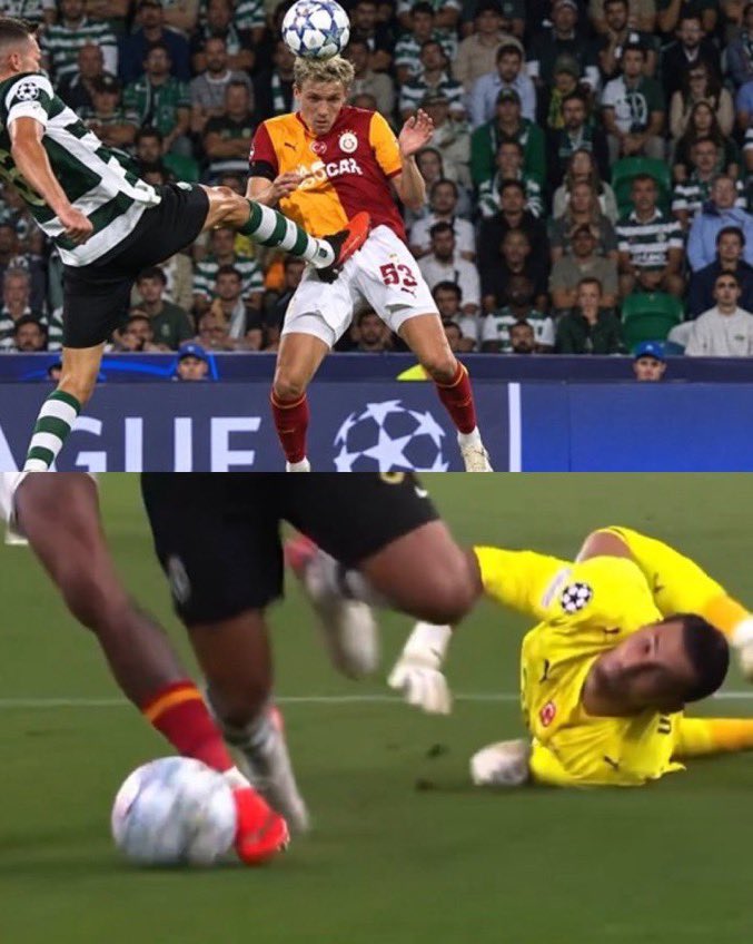 vrl313131's tweet photo. Bir maç bi takımdan alınıp diğer takıma nasıl verilir canlı örneğini izletiyor Uefanın norvecli tetikçisi…

UEFA MAFIA!!! @UEFA 

#SCPvGS
Sporting - Galatasaray
Penaltı Kırmızk https://t.co/B8HPc6ZADZ
