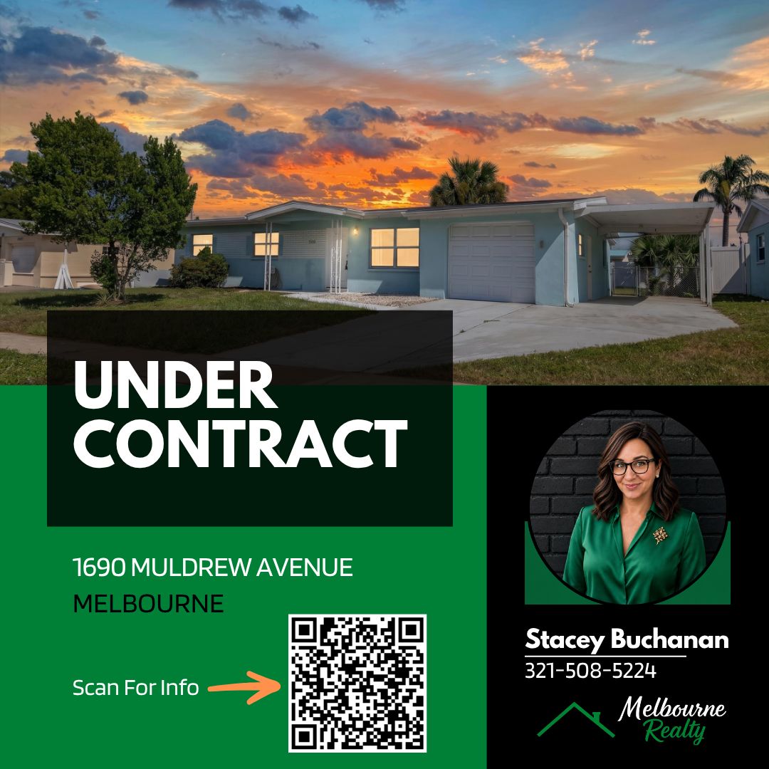 melbournerealty's tweet photo. UNDER CONTRACT! 🏡✅
Proud to represent the seller of 1690 Muldrew Avenue in Melbourne. Onward to closing!
Thinking about selling?
📲 Stacey Buchanan | 321-508-5224
#UnderContract #MelbourneFL #SellerRepresented #MelbourneRealty https://t.co/X0shByMz46