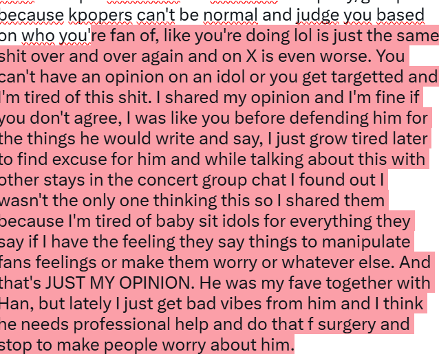 aastradeenim's tweet photo. @moonbxnnie @tra_neice I am, I follow TONS of groups, I'm not active on x, too many parasocial fans here that send you death treats easly as is happening right now for this post lol and I have multiple accoutns for different company/groups because kpopers can't be normal and judge you based on who https://t.co/mvqzQsFxP0