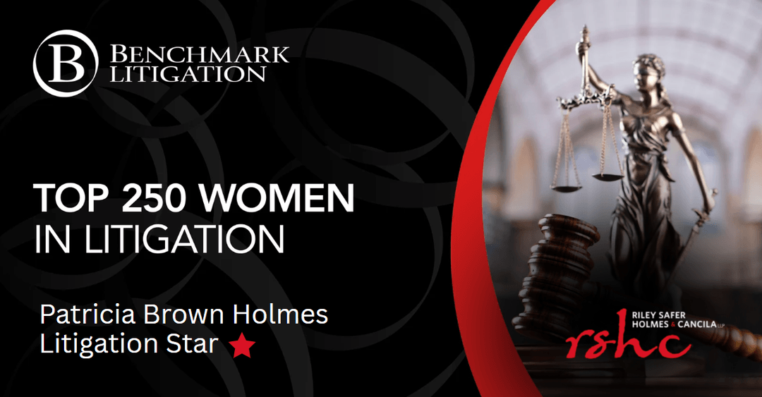 moluvx's tweet photo. Double recognition. One exceptional leader. Congratulations to Patricia Brown Holmes on being named a Litigation Star and a Top 250 Woman in Litigation by Benchmark Litigation. https://t.co/fOd67afhwJ #ProudtobeRSHC https://t.co/5W3Gwia7Fl