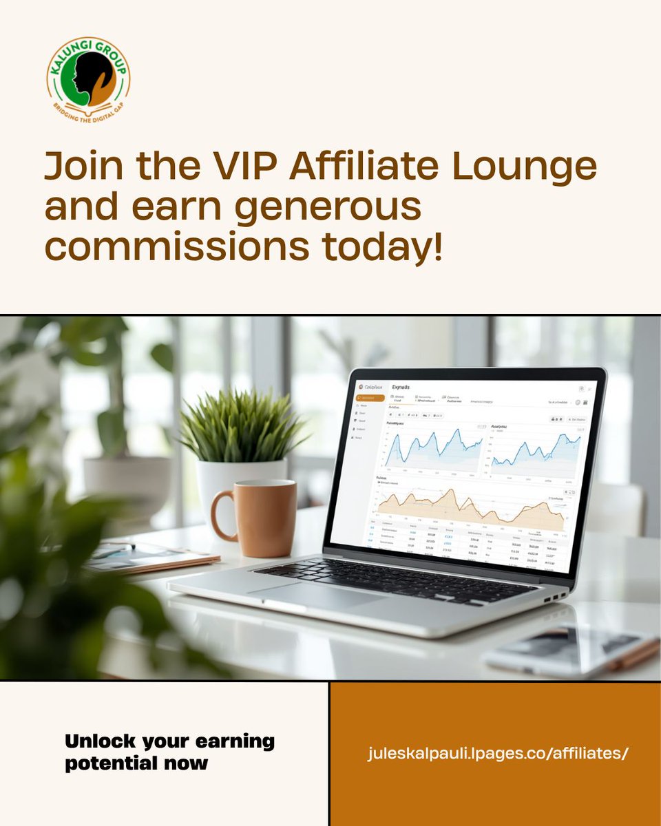kalungigroup's tweet photo. Already recommending Kalungi Group to friends? You could earn from it.

Join the KG Zone VIP Affiliate Lounge for free. Earn 10% commission, or 25% if you're already a Kalungi Group client. Monthly payouts.

Join: https://t.co/Ov6ASvZAqH

#KalungiGroup #AffiliateMarketing https://t.co/slbmdtril3