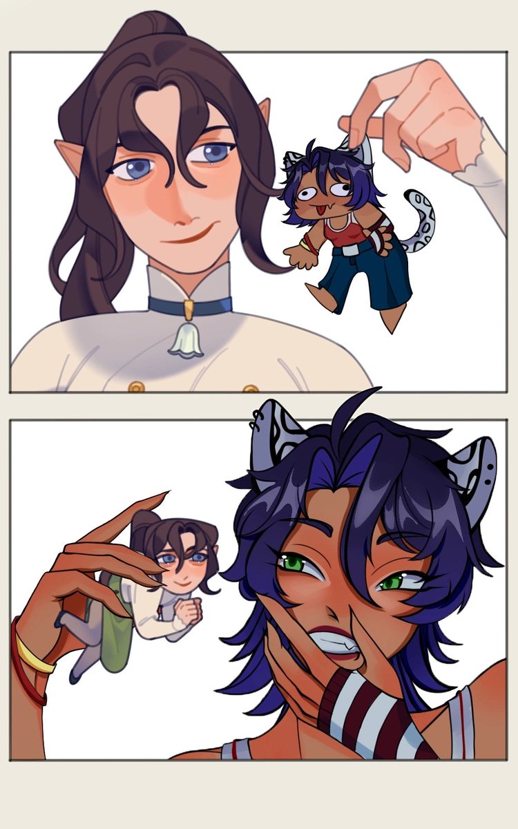 deverlll's tweet photo. My friend and I did a collab again and I’m happy. It’s interesting that we’ll do something like this again. And finally I have a mascot! And her friend comes with her pie. I hope I'll give them a ref
#oc #art #artcollab https://t.co/ax1FCQNmeH