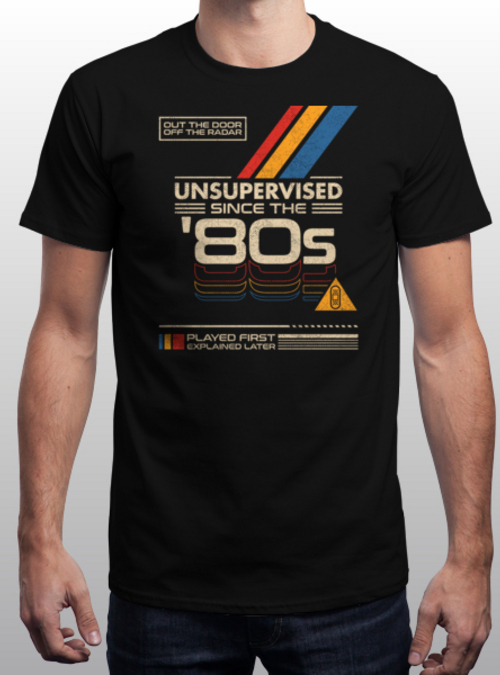 qwertee's tweet photo. "Unsupervised Since The 80s" is today's tee on https://t.co/LdSWa6Ss6H RePost for a chance at a FREE TEE! https://t.co/ukWFp5uJNj