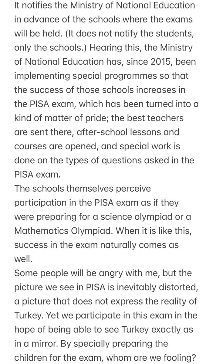 GThrassaki's tweet photo. @cornu__copia More lying and LARP’ing from a shitty diaspora Turk pretending to be a Finn. PISA is to assess an education system and thus not be crammed for, but scammy AKP aggressively prepared selected schools. https://t.co/mTeAtEZ5PG https://t.co/1YnAvFH780