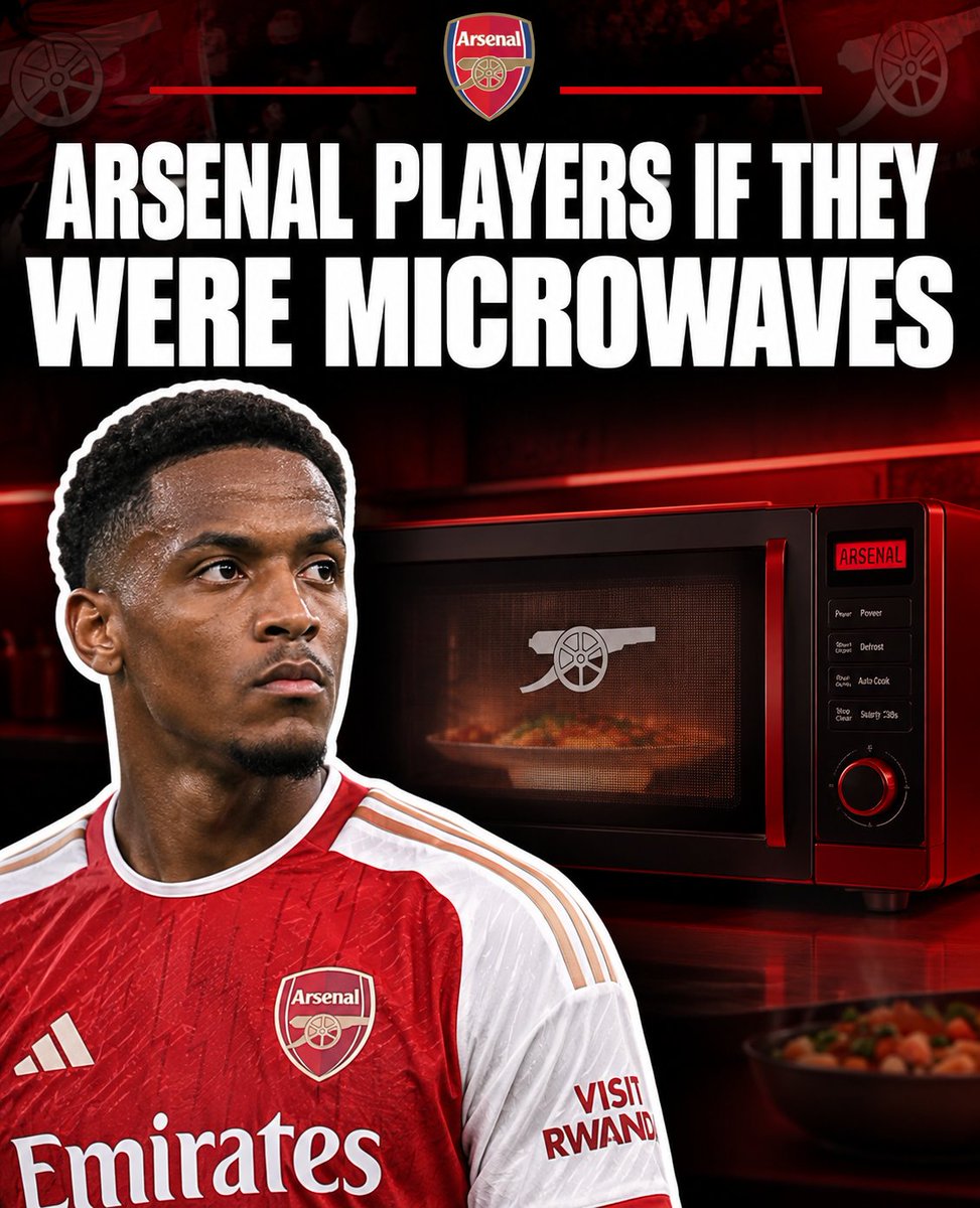 homeofEBK's tweet photo. Arsenal players if they were microwaves? Do you agree? #AFC https://t.co/a3pTaGS9Pp