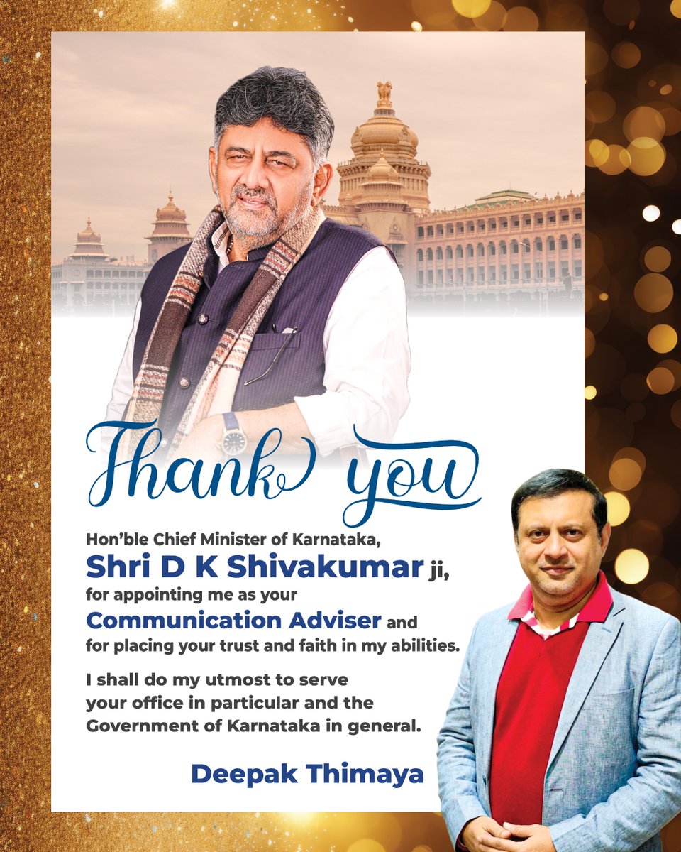 DeepakThimaya's tweet photo. Thank you Shri @DKShivakumar #dkshivakumar #karnataka #cmofkarnataka #kannada #kannadiga #bengaluru https://t.co/PDa6Ui30cW
