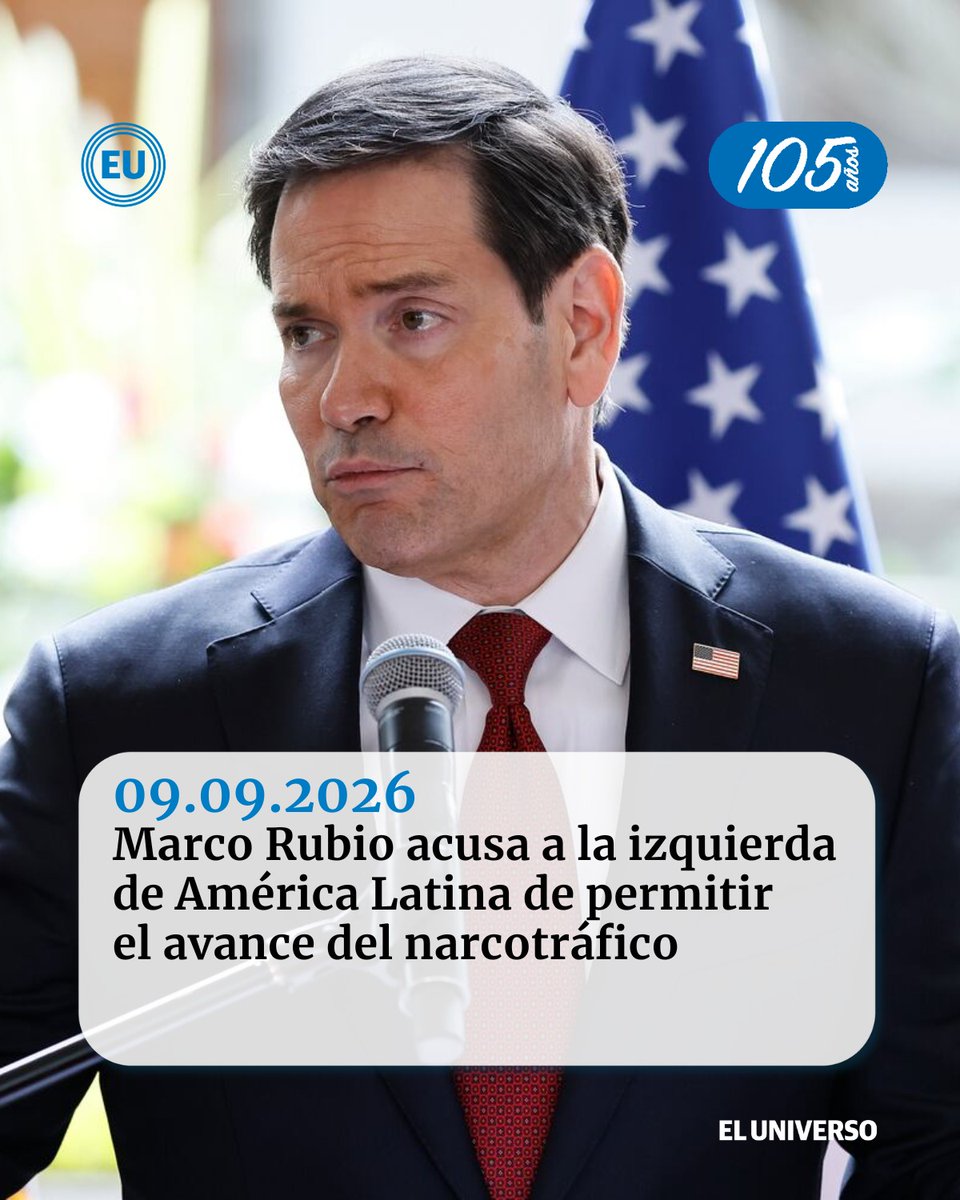 eluniversocom's tweet photo. #Internacional | #MarcoRubio acusa a la izquierda de América Latina de permitir el avance del narcotráfico https://t.co/RinJoXyeQ5 https://t.co/5ptec0RLno