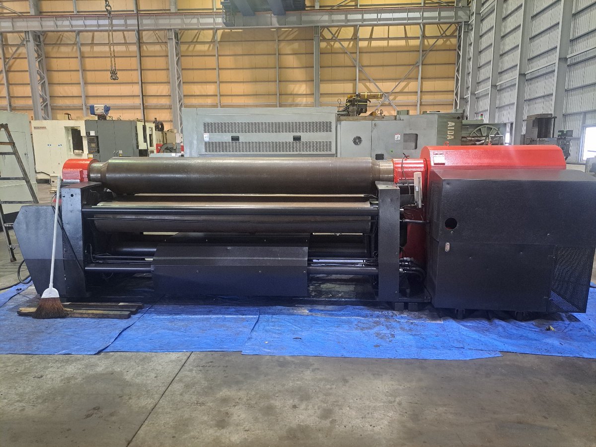 sytrade02's tweet photo. 📌 HCS20260908S

🔥 USED AMADA ROLL BENDING MACHINE

🇯🇵 AMADA HC2-2518 / JAPAN
▪ 2.540×18mm / SS41
▪ Center Ø370 / Side Ø285mm
▪ 15kW / Approx. 12,8T
✅ Kondisi baik / Inspeksi tersedia
▪ AS-IS, WHERE-IS / Factory Site
📱 WhatsApp +82-10-9083-4549
📧 syican02@gmail.com https://t.co/1aECr0Ptcm