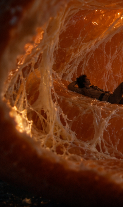 Tiny Humans In A Tangerine World