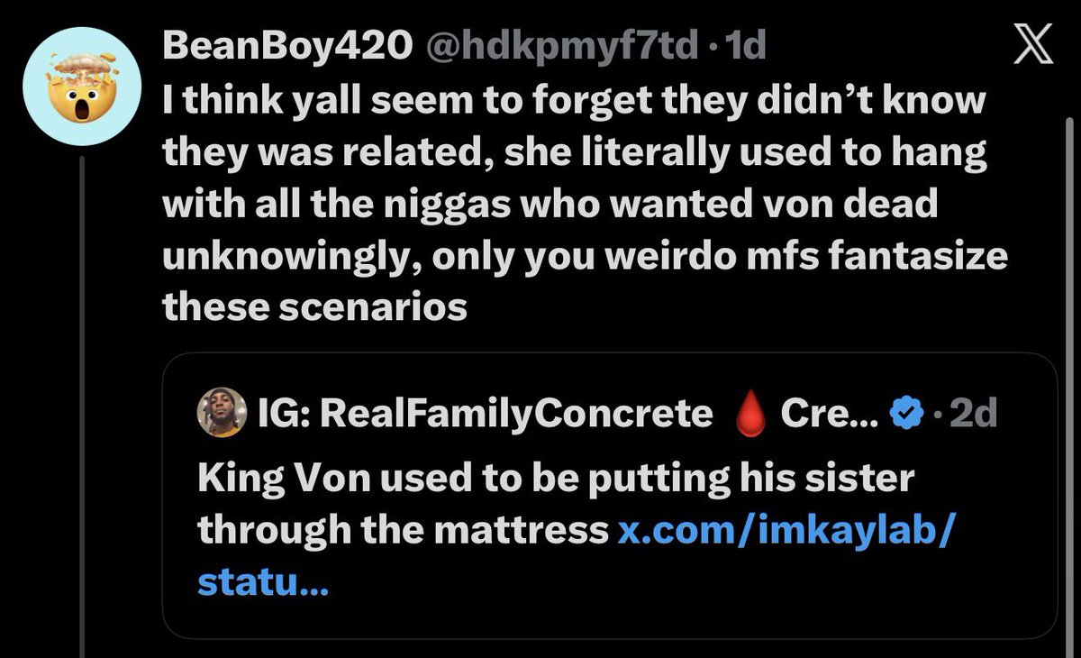 GetEmGoneTrell's tweet photo. @MideFundz3 @hdkpmyf7td @Ibn_dblan_ This nigga is weird 😭 he making excuses for incest https://t.co/jP8AOaBfgQ