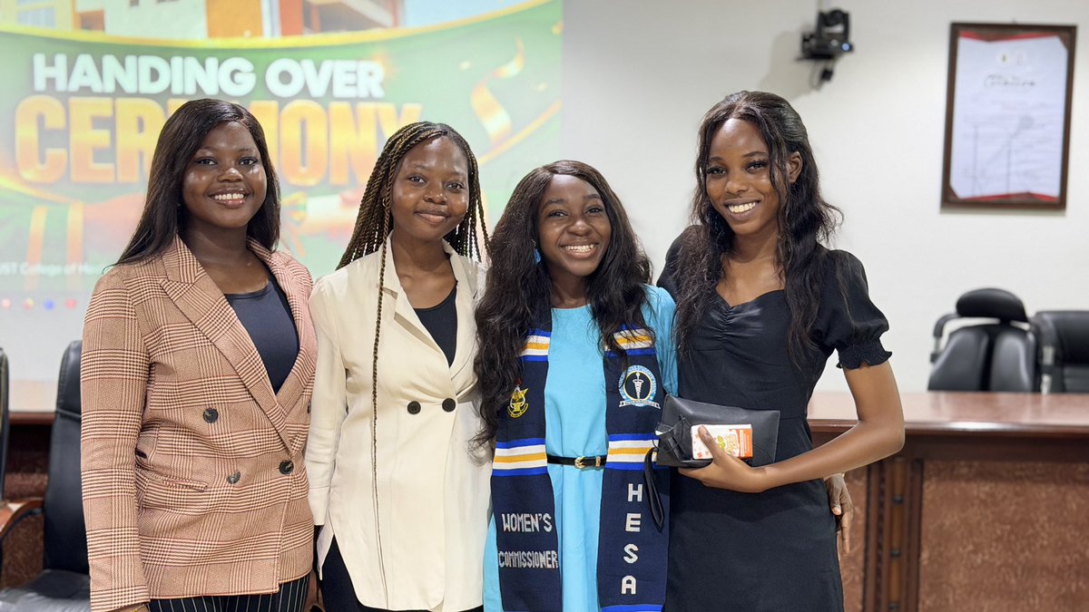 IlhamDimmie's tweet photo. A year ago, it was a dream.
Today, it’s a mandate.

Sworn in. Official. Ready.

HESA Women’s Commissioner✅@hesaknust .
WiHS President✅ @HesaWocom .

We’re just getting started. ❤️‍🔥
Now, Let’s Woman up 🩵 https://t.co/aiDGcCjg27