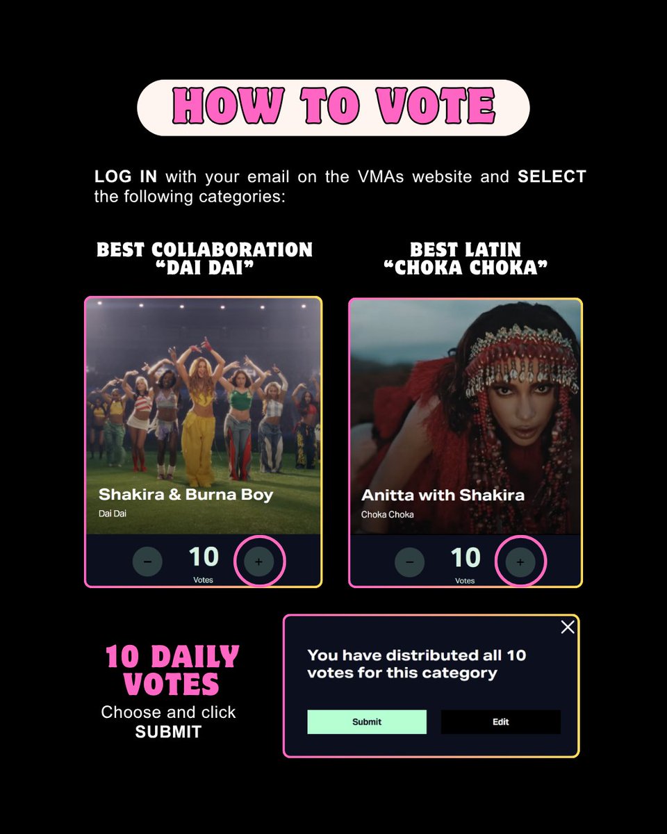 stbvnews's tweet photo. 📢 | #SANTOSBRAVOS x SHAKIRA COLLAB

DUALs, we’ve teamed up with @d0mesticada. We’ll support them with VMAs voting and they’ll support #STBV new song when it’s released.

1⃣ Best Collaboration: https://t.co/vEVop46ZNt
2⃣ Best Latin: https://t.co/fYRXmK9VvD

Post your proofs 🔽 https://t.co/3ZkDk5iu8g