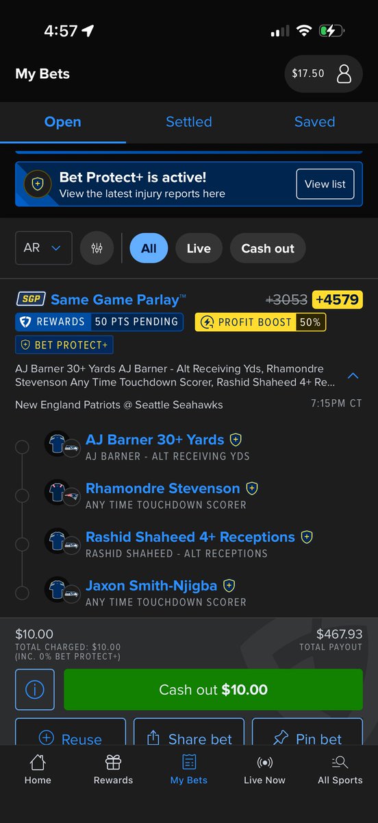vinny45x's tweet photo. So happy the NFL is back so I can just make Hail Mary parlays and hope to become rich #weareback https://t.co/Lc6QdJokVD
