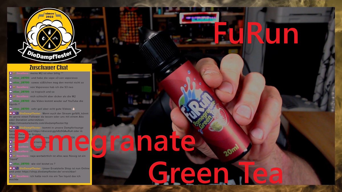 DieDampfTester's tweet photo. https://t.co/fLek2b5QEN #FuRun #Pomegranate #Green #Tea #longfill #salt #liquid #aroma #vape #vape放出 #review #vapereview #VapeLife #Trendsetter #VapeSmart #TechInnovation #podsystem #Podkit https://t.co/4I2TzWmPae