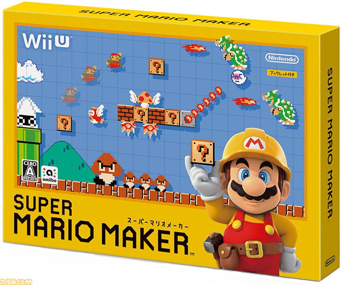 famitsu's tweet photo. 【今日は何の日？】
2015年9月10日『スーパーマリオメーカー』がWii Uで発売。今年で11周年
https://t.co/rkDVGd9iQZ

『スーパーマリオ』のコースを自分で作って遊べるWii Uのソフト。らくがき感覚の簡略さでコースを作れることに多くのユーザーが脱帽した新感覚のエディットゲーム。 https://t.co/NL3WGnFf2a