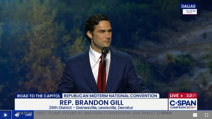 mitchellvii's tweet photo. Brandon Gill (a.k.a. Clark Kent) took the stage to huge cheers.  That man has a future in this party!

Do you like Brandon? https://t.co/U675zPaEDk