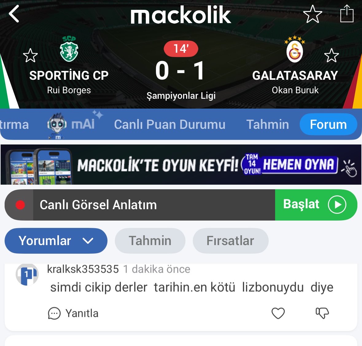 kaptanpike's tweet photo. Gese 1-0 önde iken 6saraylıların hakemi türk zannetmesi ile gelen özgüven … https://t.co/CVQA5Qgwc1